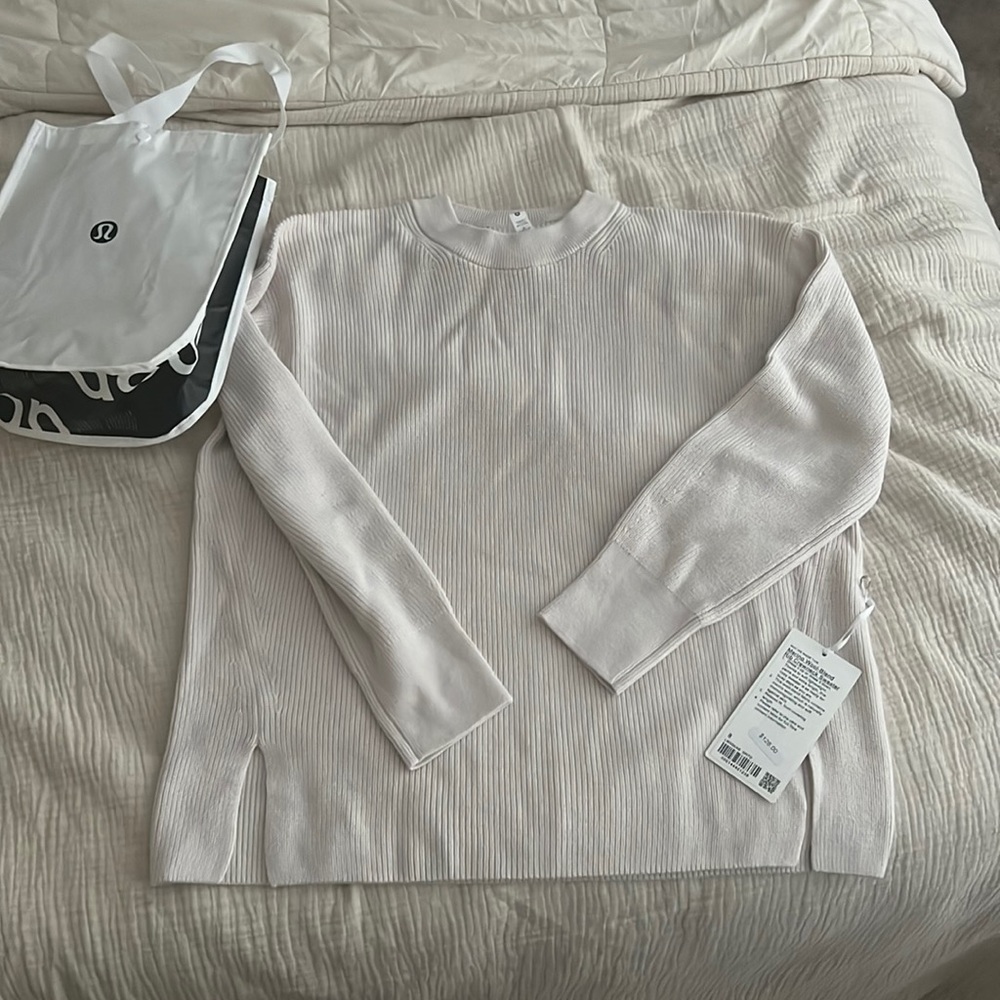 Moro a wool blend crew neck sweater